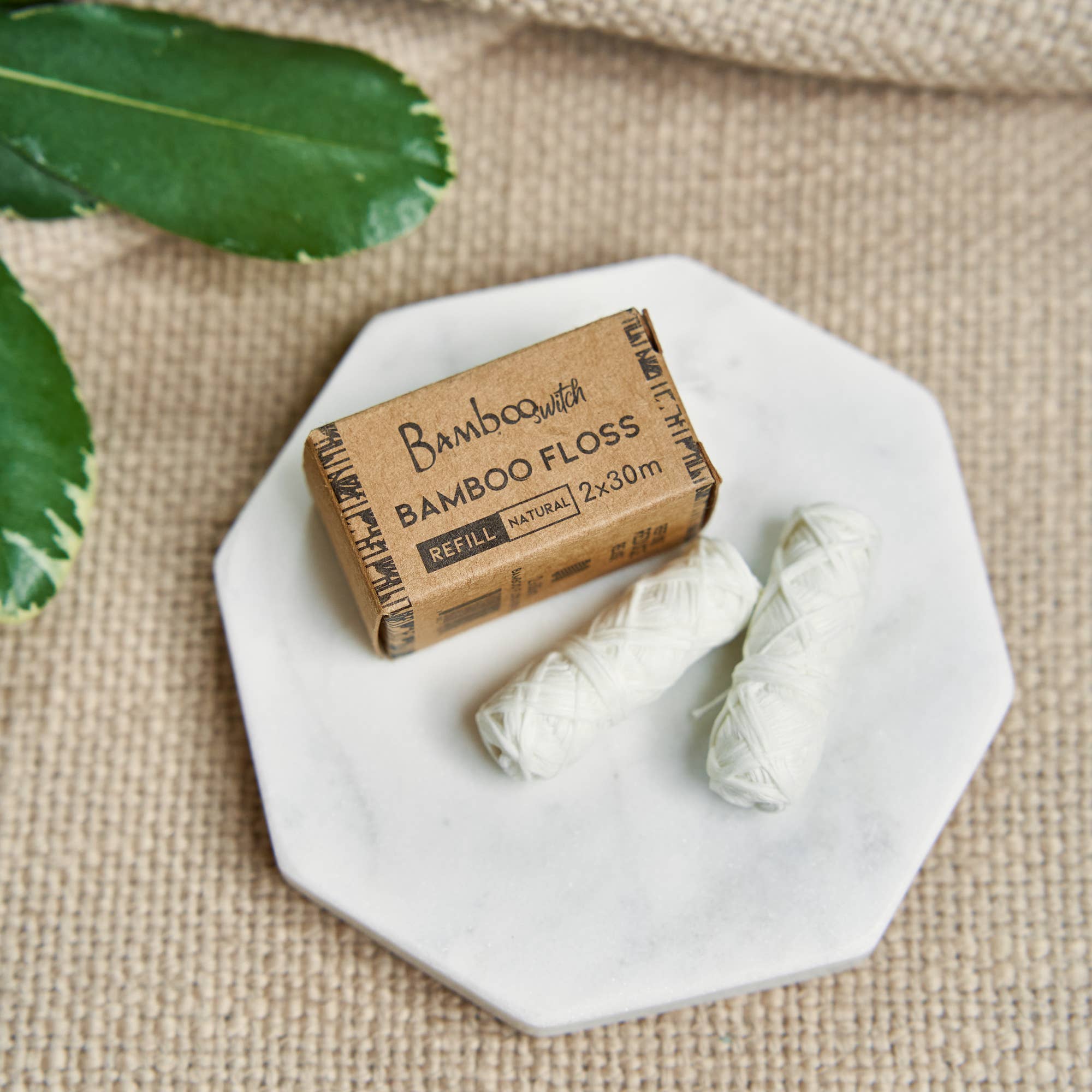 Vegan Bamboo Floss Refill: 2 Pack