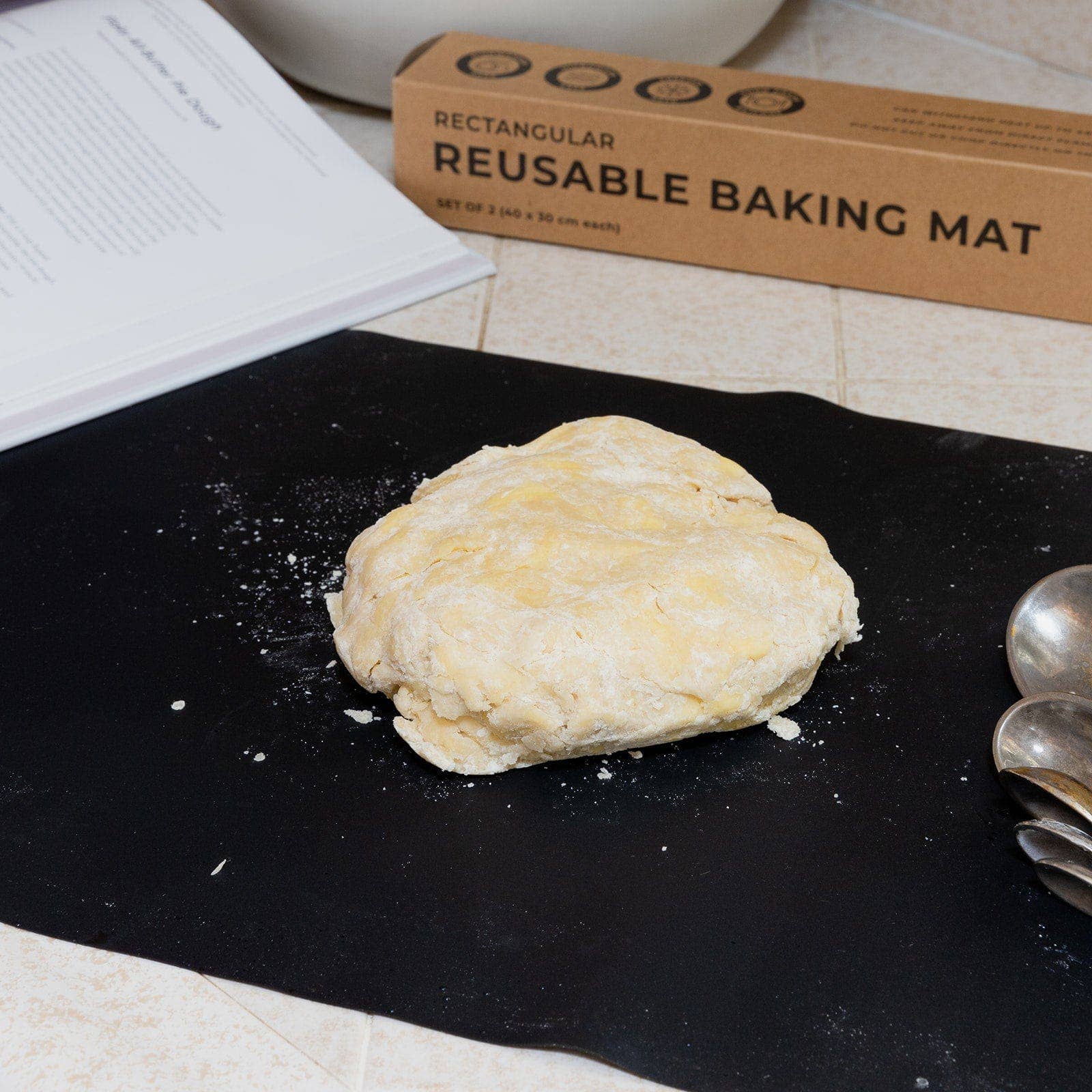 Silicone Baking Mat: 2-Pack Rectangle or Round