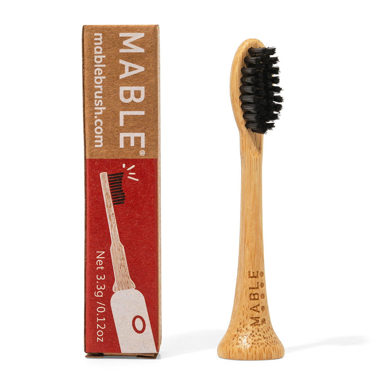 Bamboo Toothbrush Head: Pack of 4