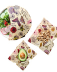 Beeswax Food Wrap: Meadow Magic Assorted 3 Pack
