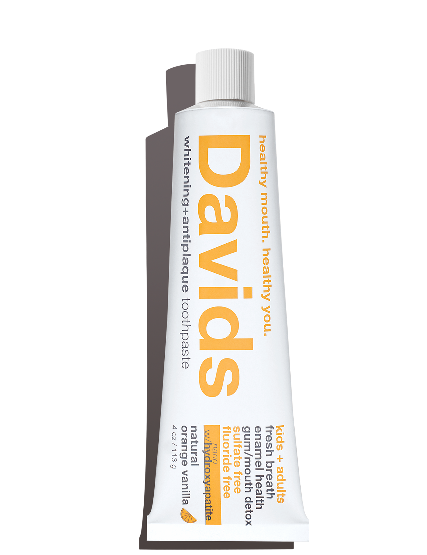 Davids Premium Toothpaste Tube: Kids + Adults