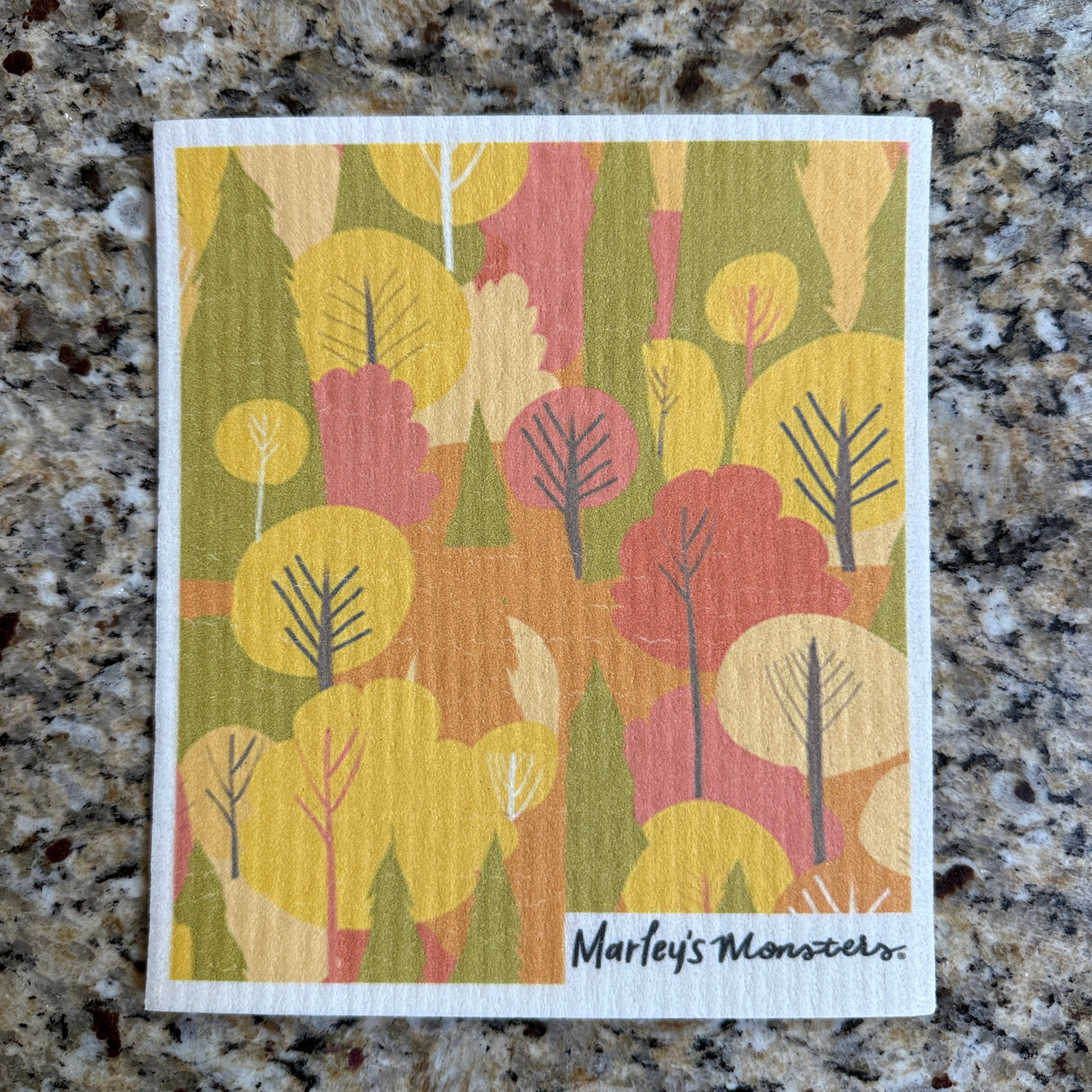Swedish Dish Cloth: Fall Prints