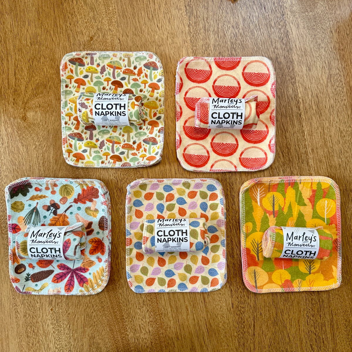 Small Cloth Napkins: Fall Prints 6-Pack