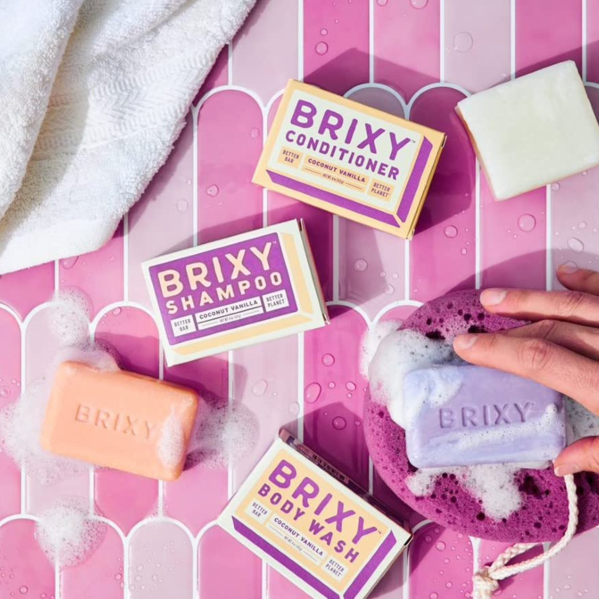 Hair &amp; Body Bar Gift Set: Brixy