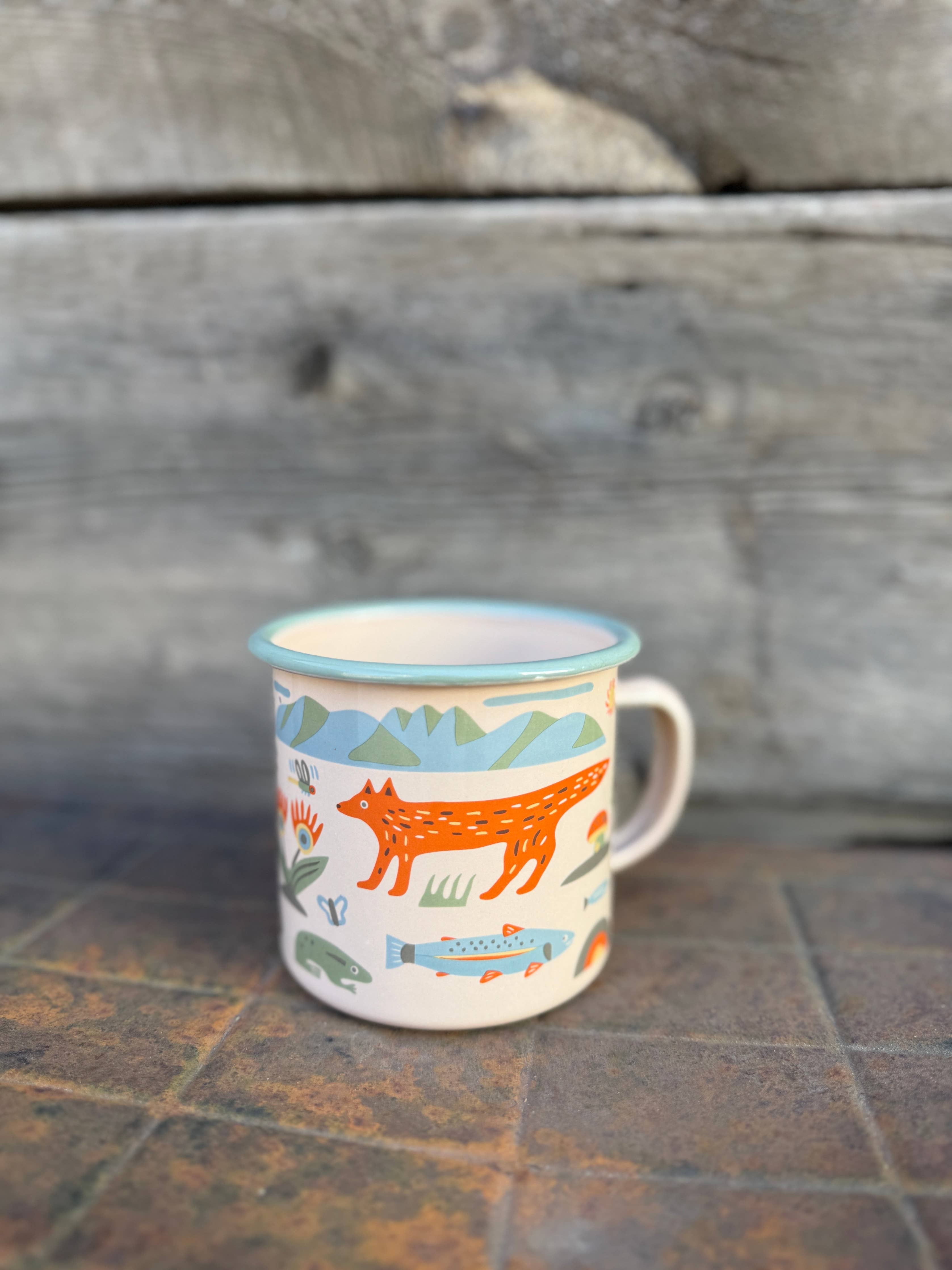 Enamel Coffee &amp; Camp Mug 16 Oz