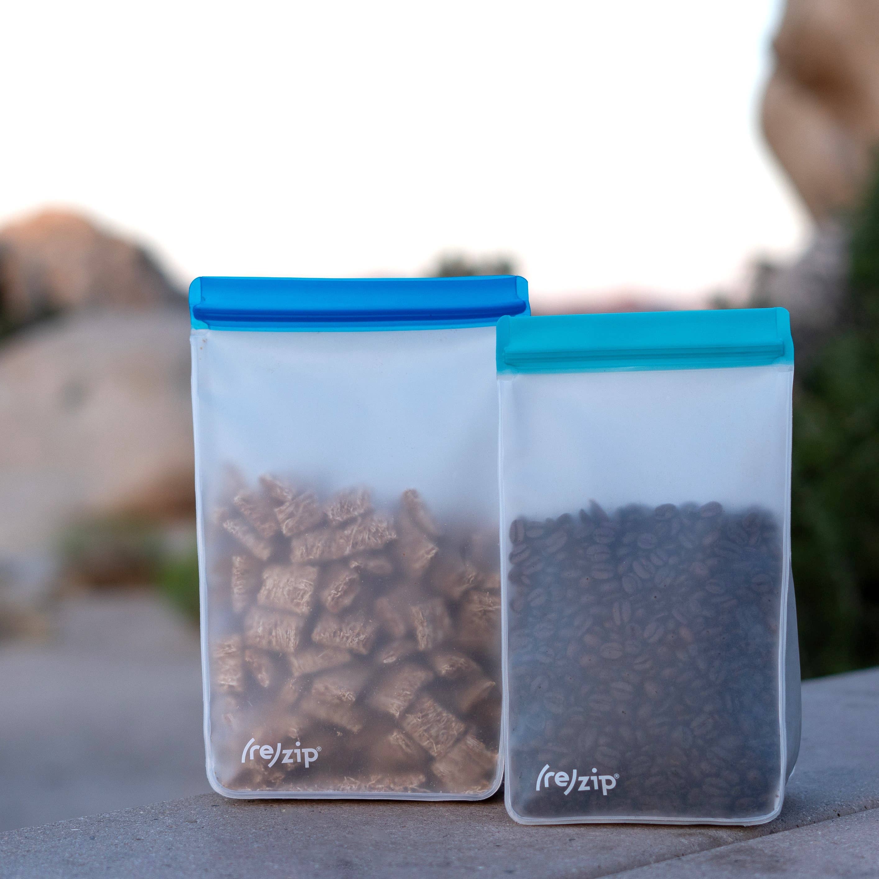 Reusable Stand-Up Snack Bags: 2-Pack