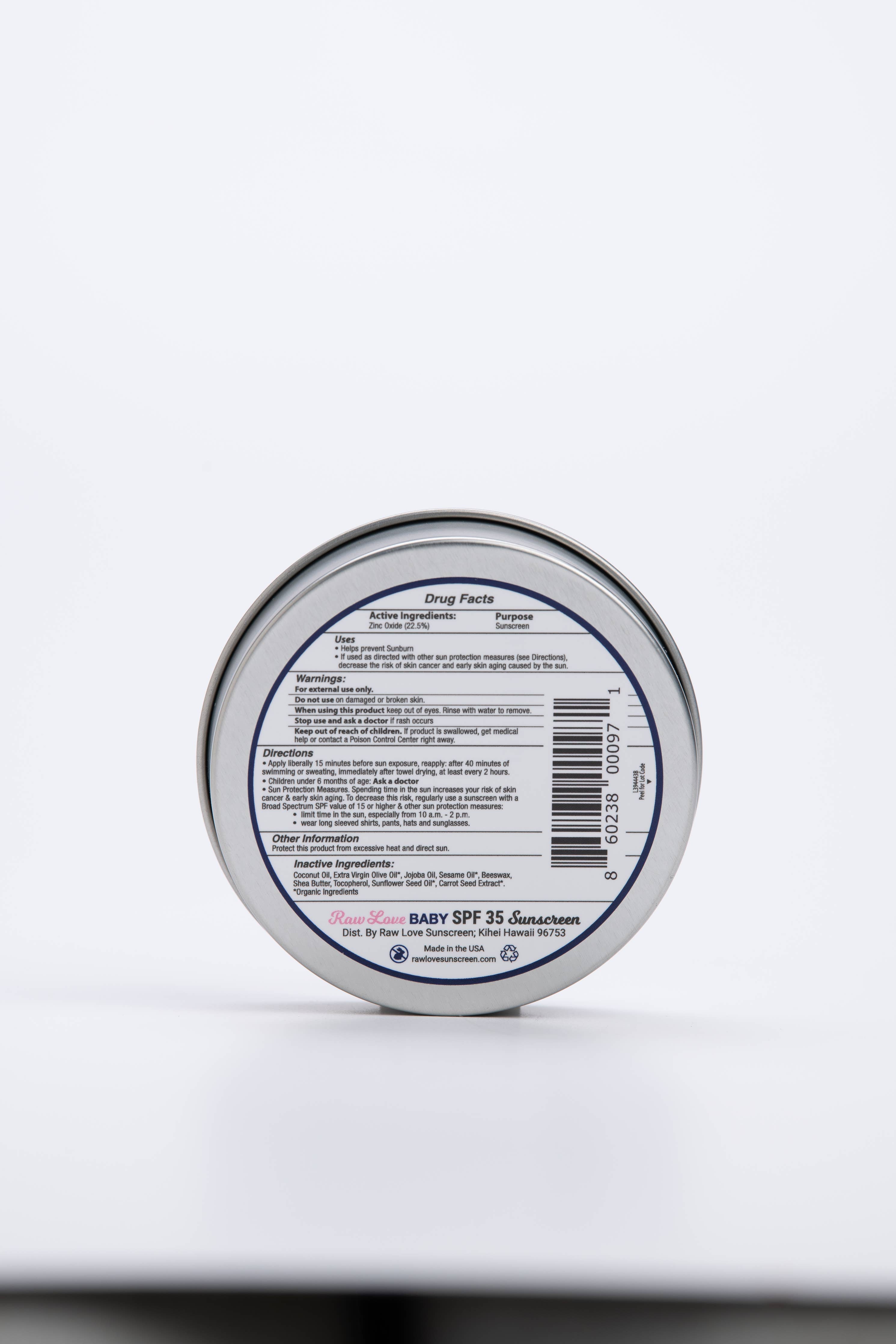 Baby Mineral Sunscreen: SPF 35