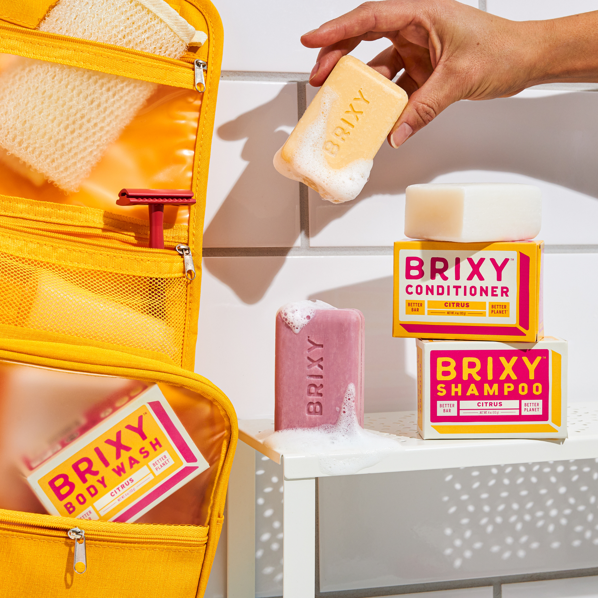 Hair &amp; Body Bar Gift Set: Brixy