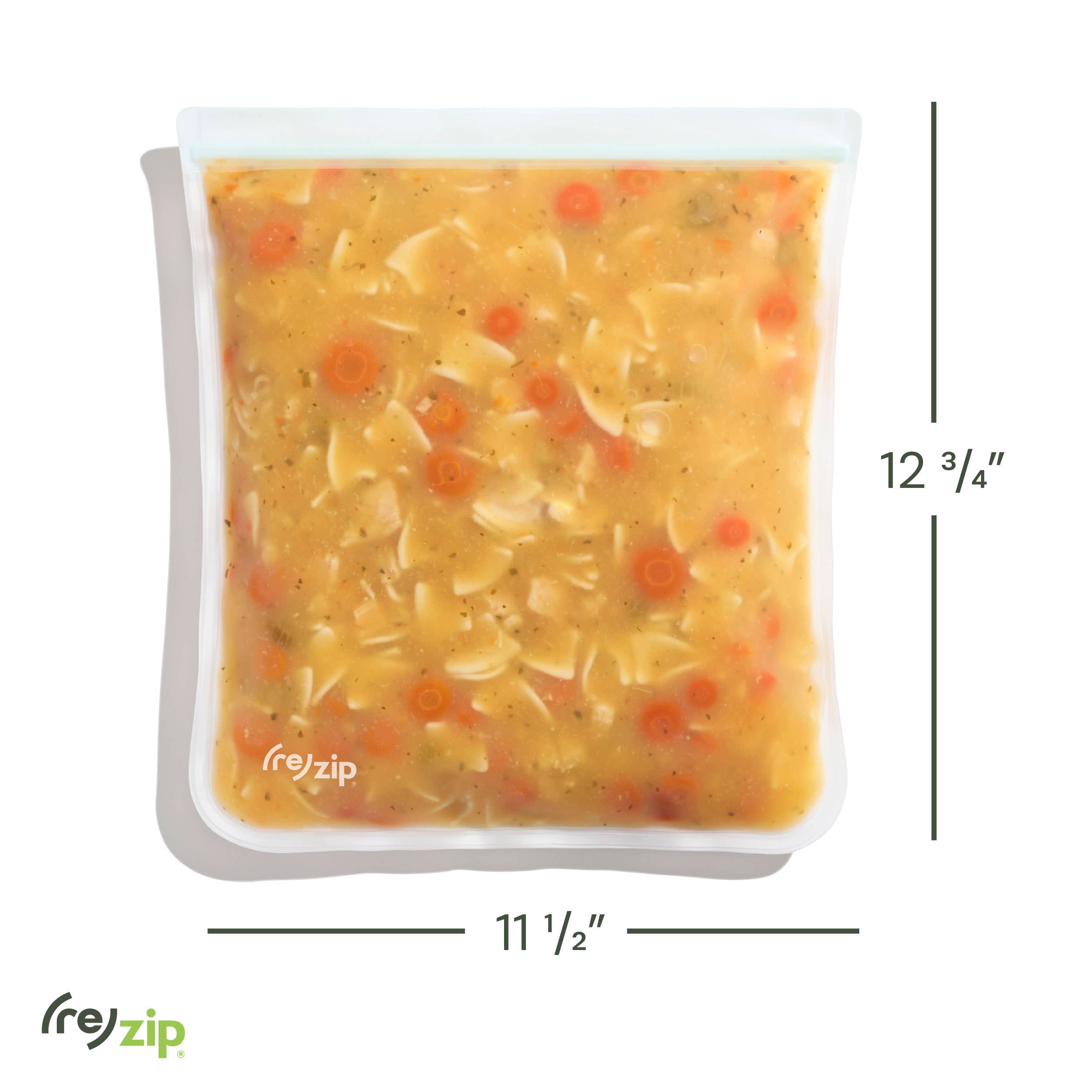 Reusable Flat Gallon Storage Bags: 3-Pack