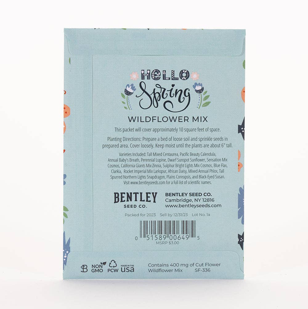 Wildflower Seed Packet: Hello Spring