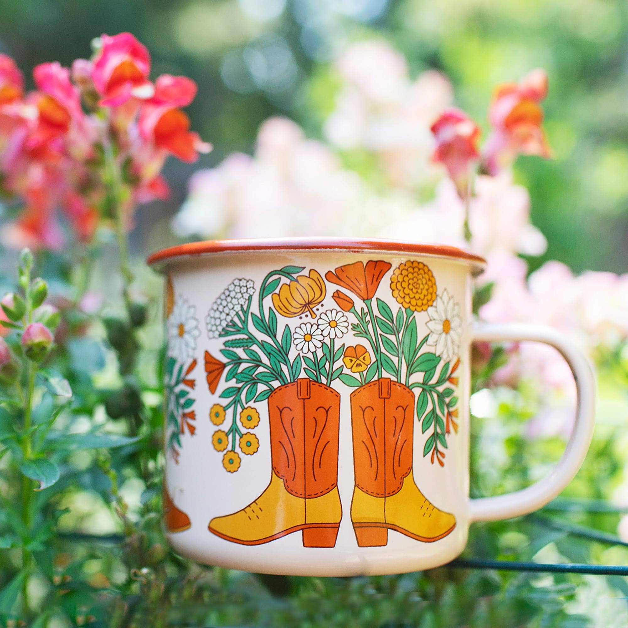 Enamel Coffee &amp; Camp Mug 16 Oz
