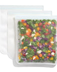 Reusable Flat Gallon Storage Bags: 3-Pack