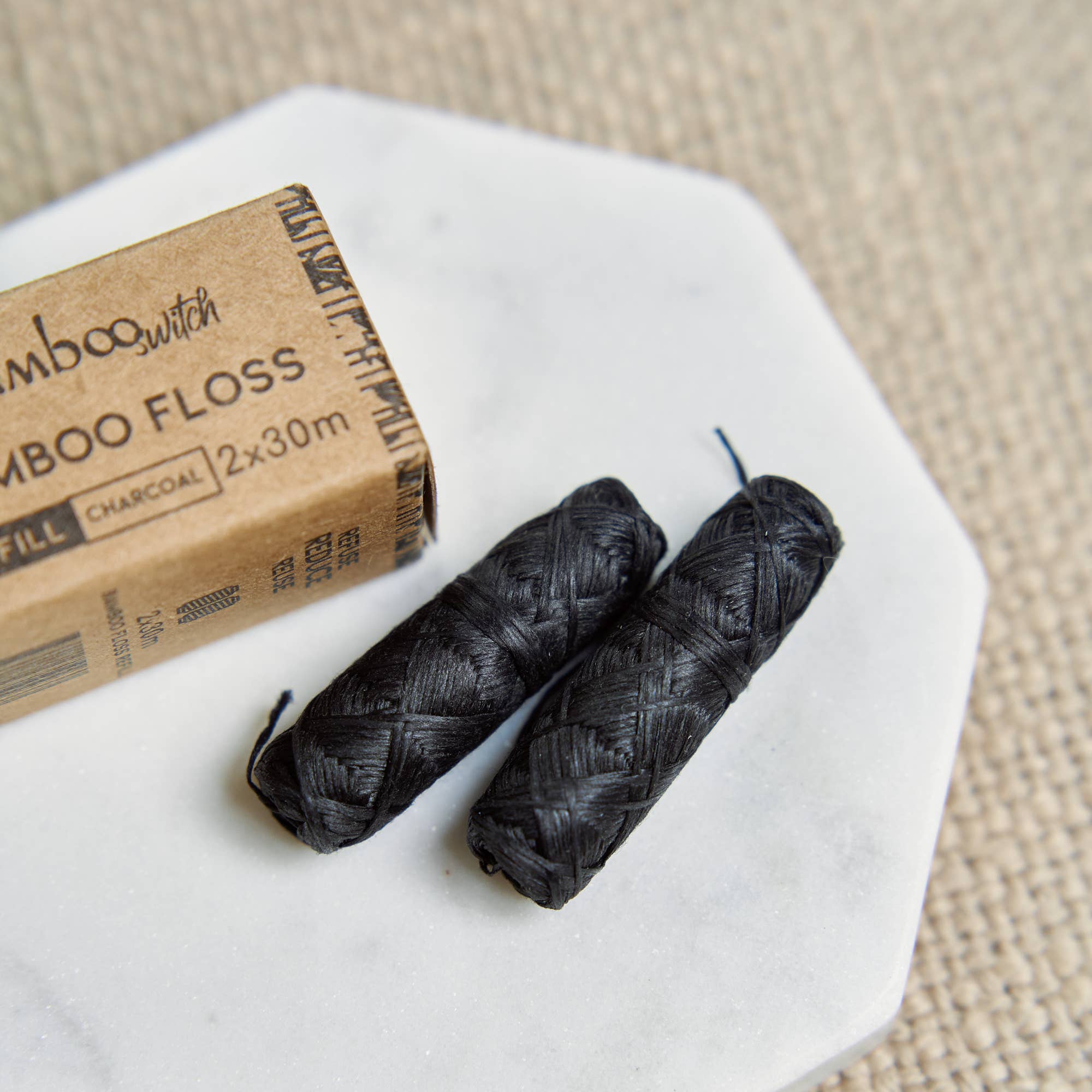 Vegan Bamboo Floss Refill: 2 Pack