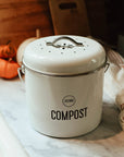 Compost Bin  0.8 Gallons - White