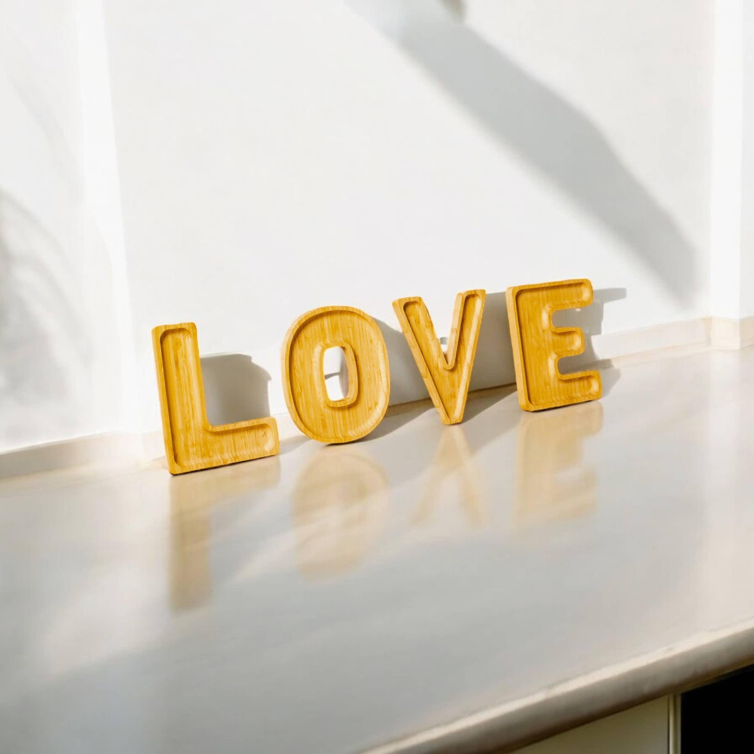 LOVE Charcuterie Trays: Bamboo