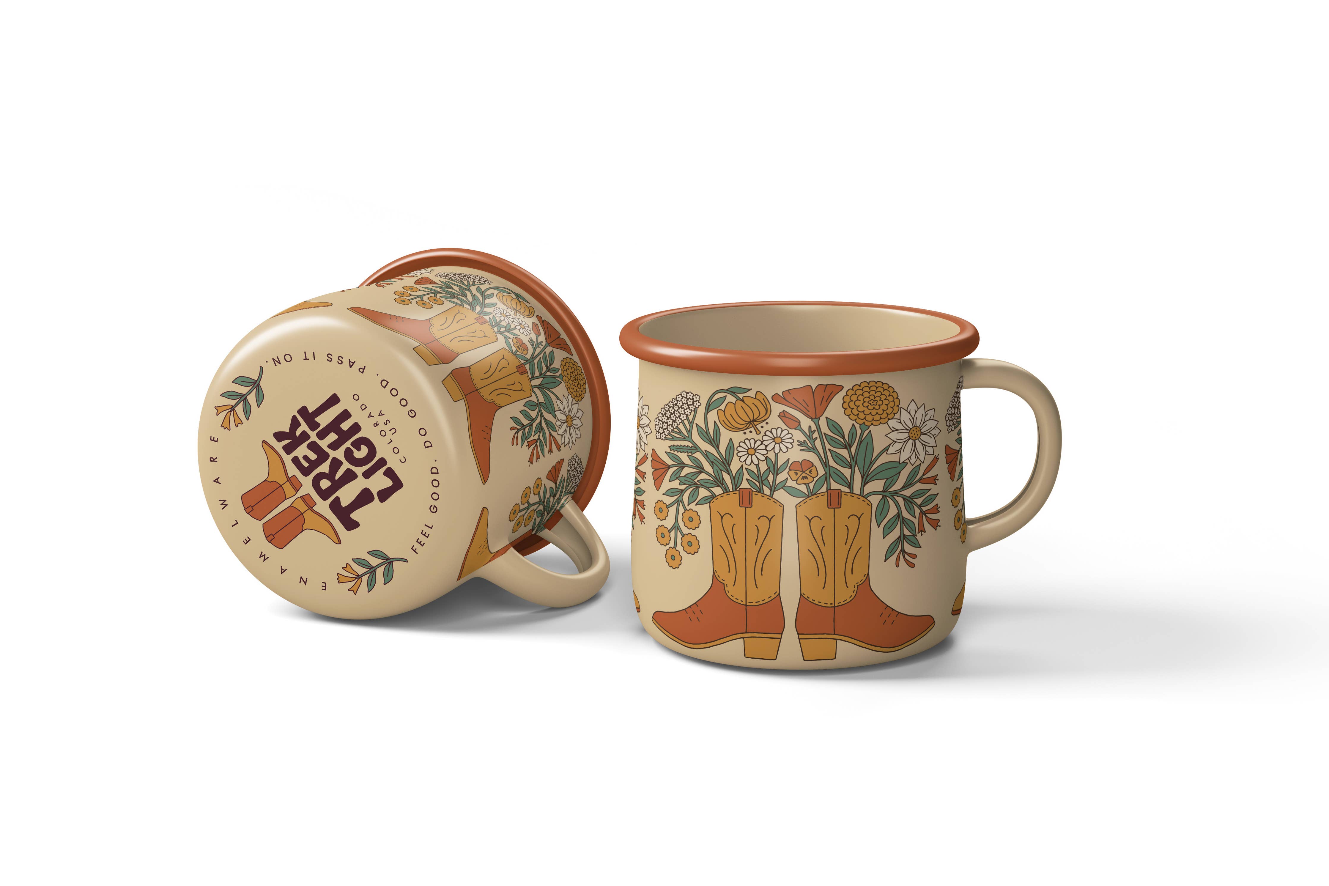 Enamel Coffee &amp; Camp Mug 16 Oz