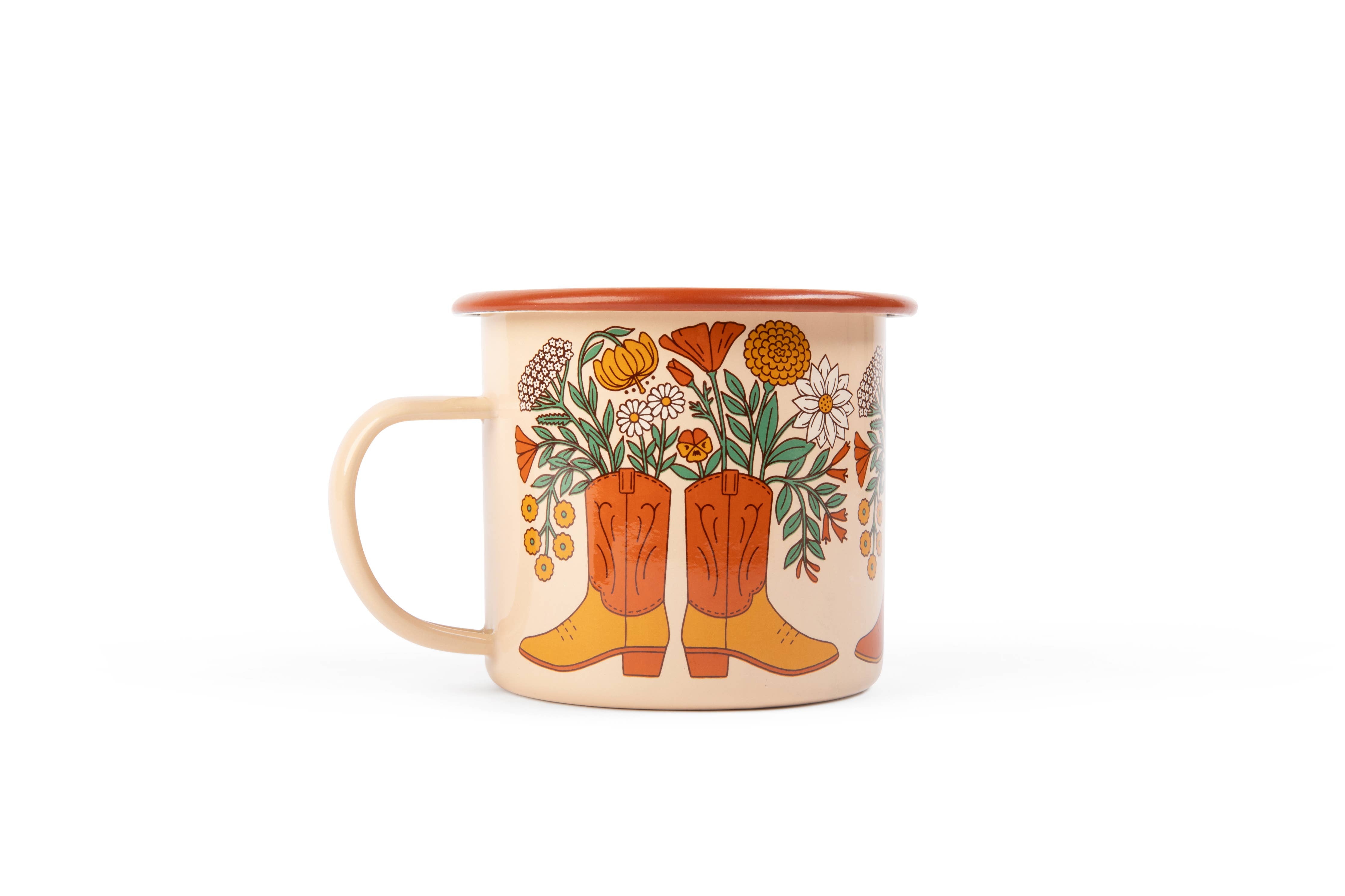 Enamel Coffee &amp; Camp Mug 16 Oz