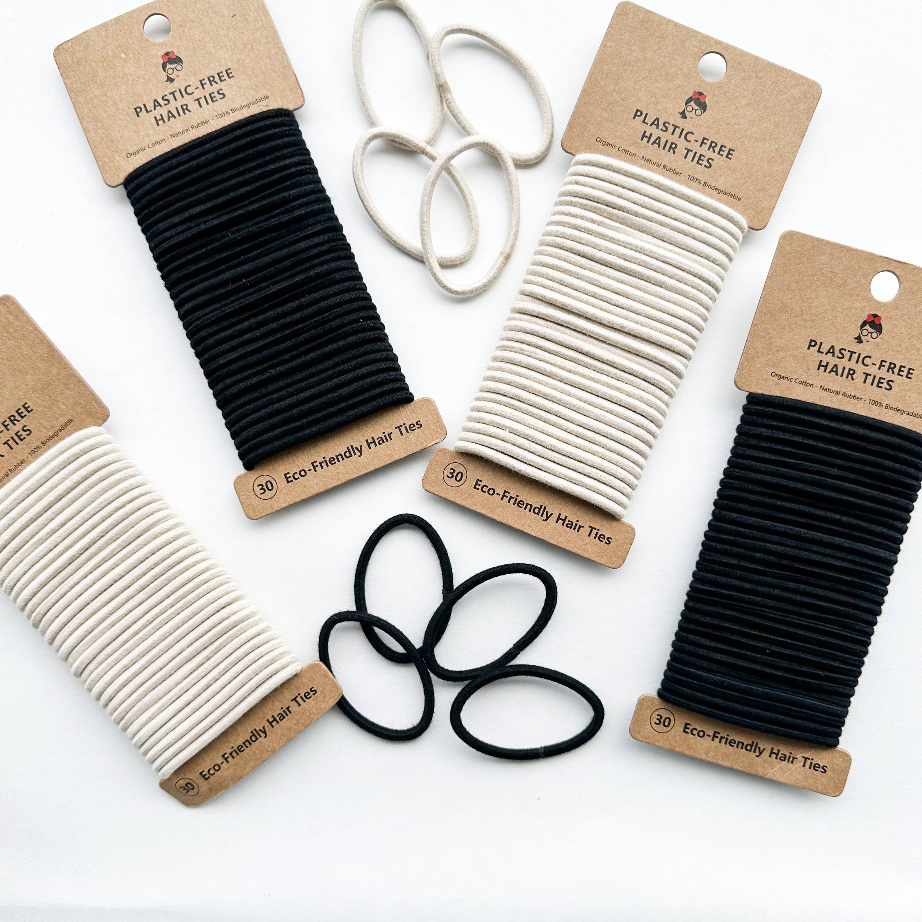 Planet-Friendly Hair Ties | Organic, Biodegradable, Plastic-Free &amp; Durable