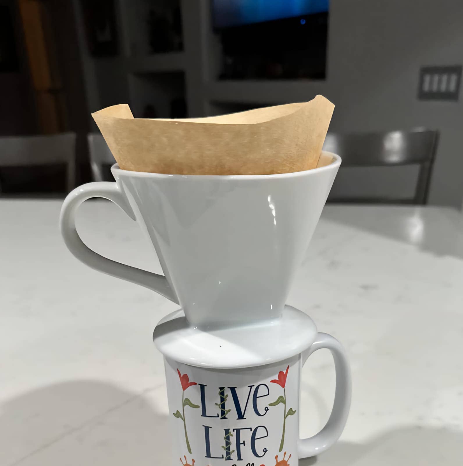 Porcelain Pour-Over Coffee Dripper: Brandless