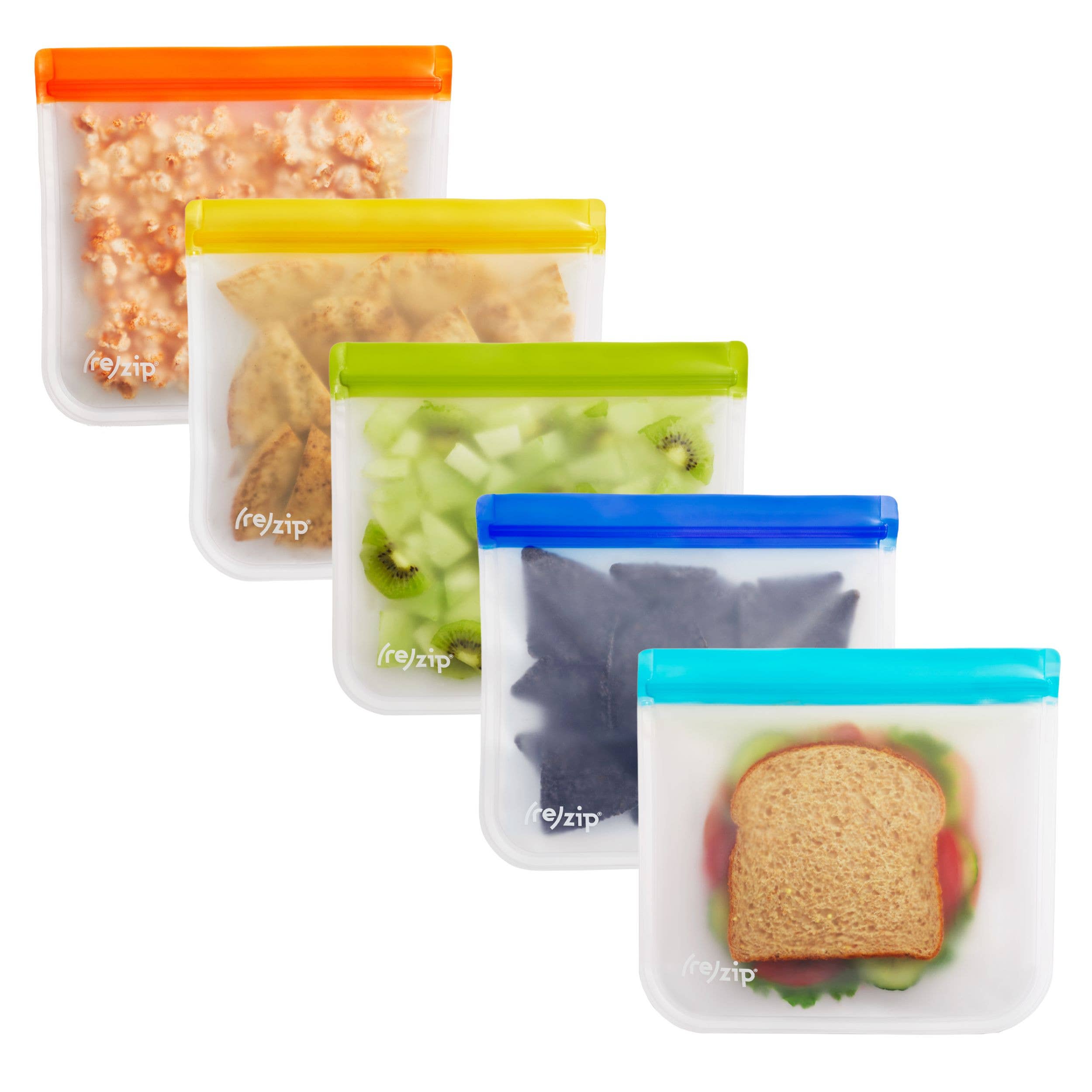 Reusable Flat Sandwich Bags: 5-Pack
