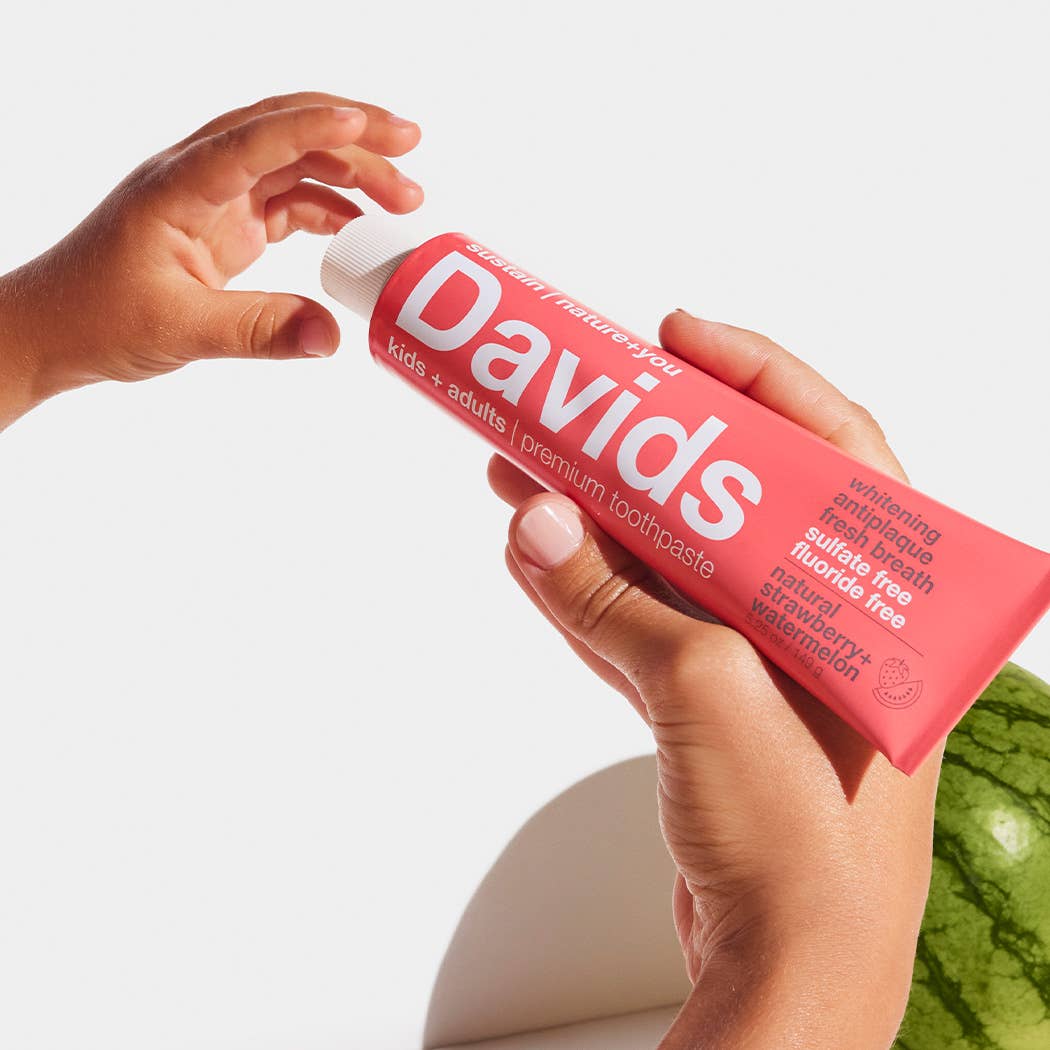 Davids Premium Toothpaste Tube: Kids + Adults