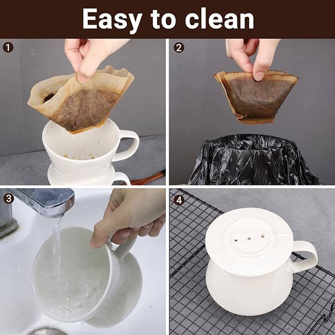 Porcelain Pour-Over Coffee Dripper: Brandless