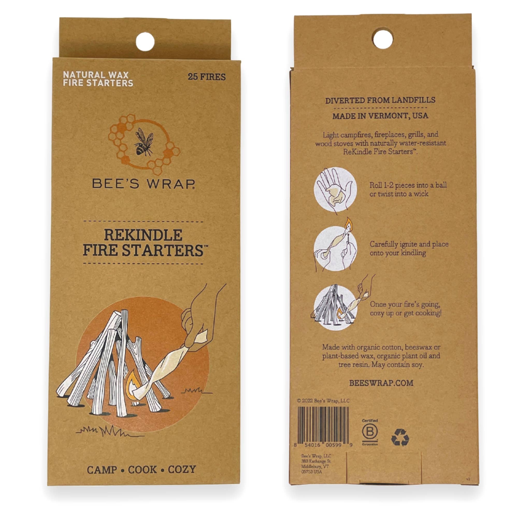 Scrap Fire Starters: Bees Wrap