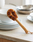 Bamboo Cleaning Brush: Sisal & Coconut
