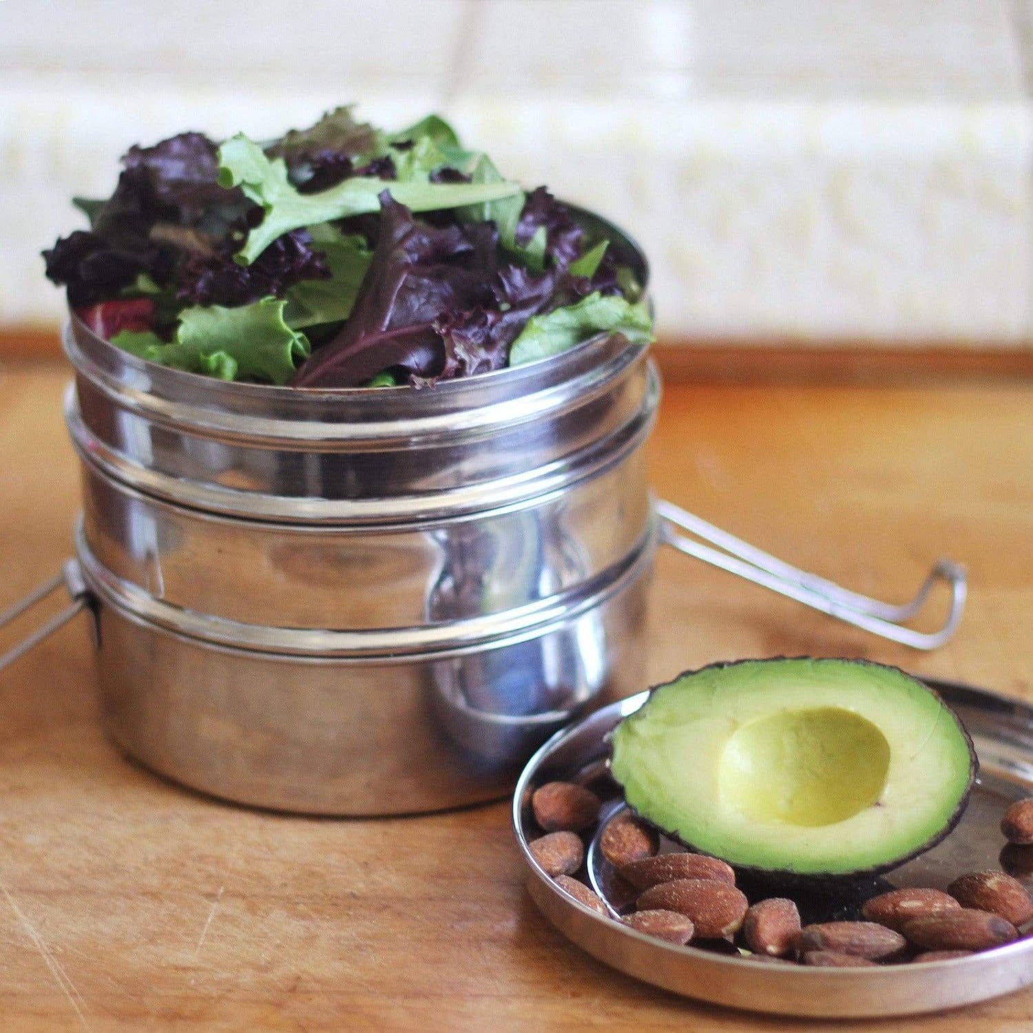 Tri Bento: Stainless Steel