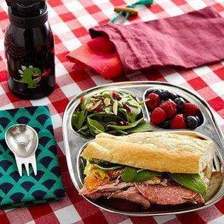 Camping Tray: Stainless Steel