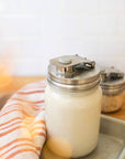 Pourable Jar Lid: Wide Mouth Stainless Steel