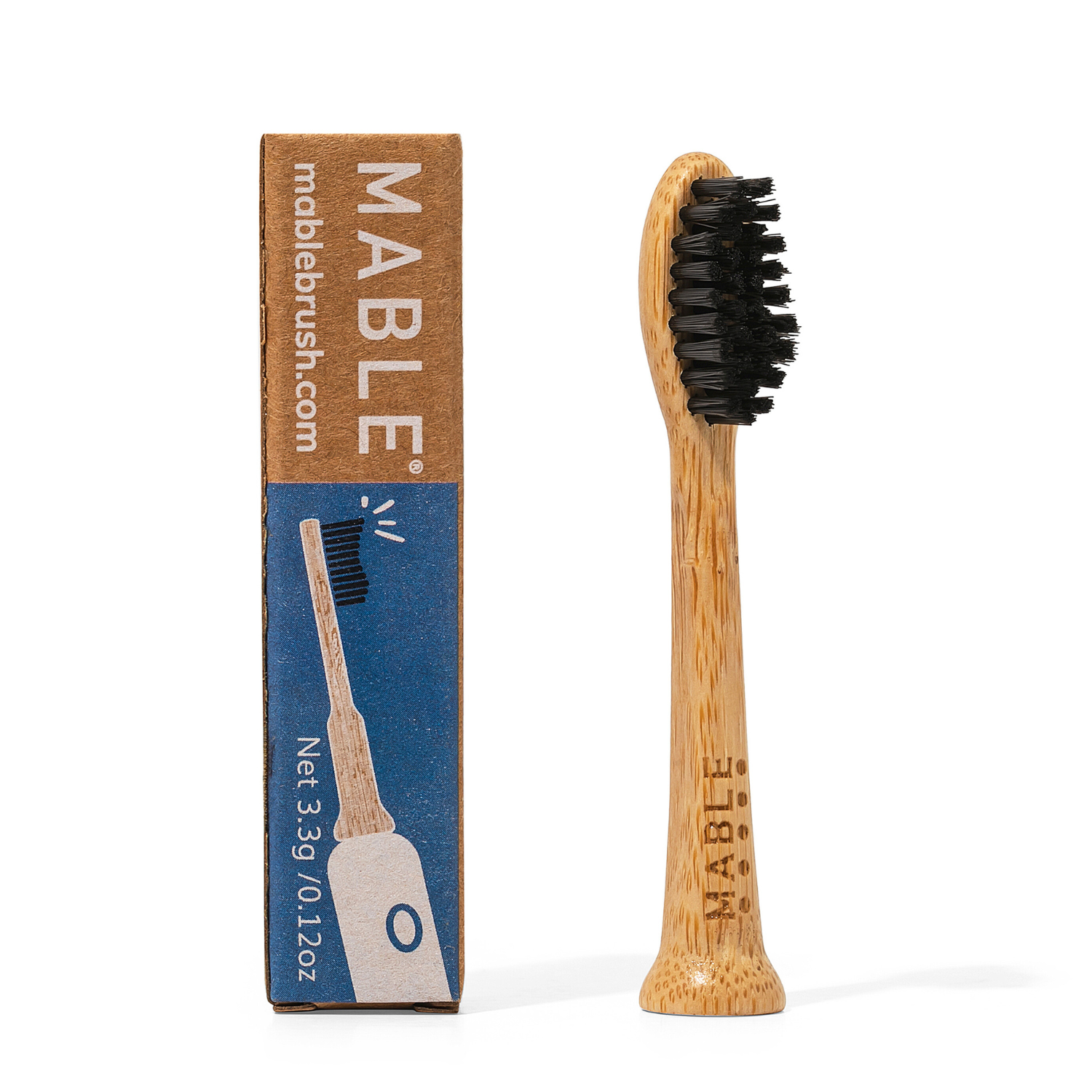 Bamboo Toothbrush Head: Pack of 4