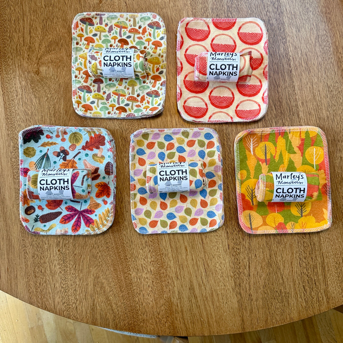 Small Cloth Napkins: Fall Prints 6-Pack