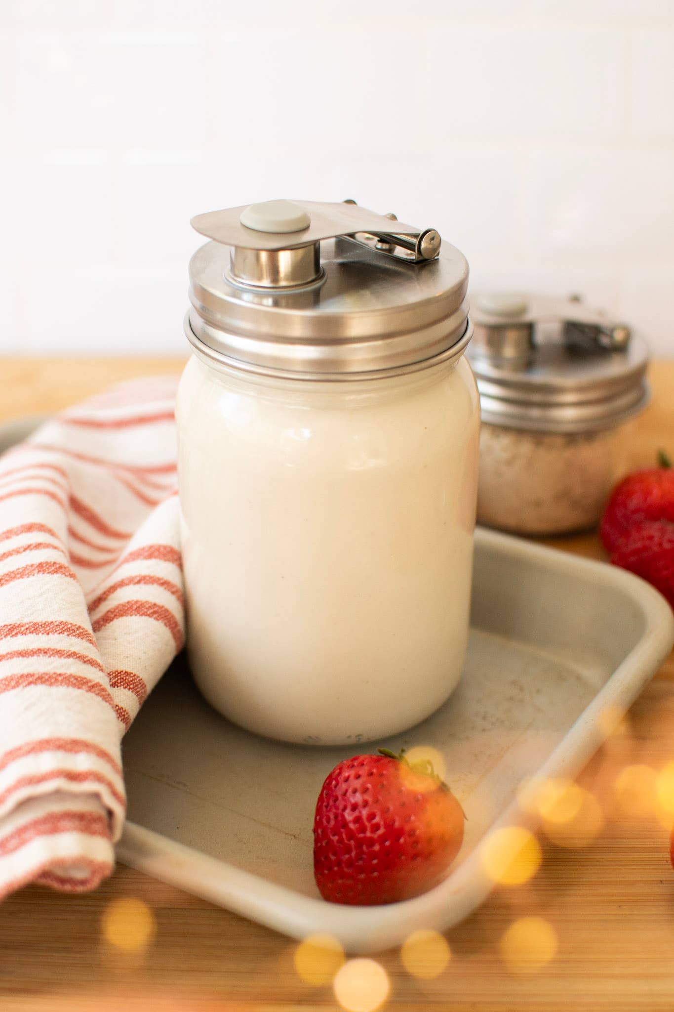 Pourable Jar Lid - Regular Mouth - Stainless Steel