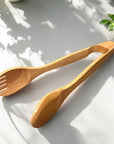 Bamboo Serving Tongs: 12"