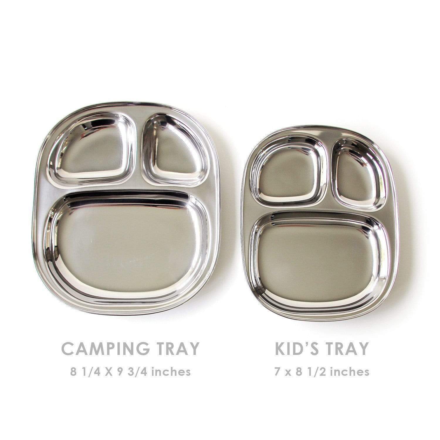 Camping Tray: Stainless Steel