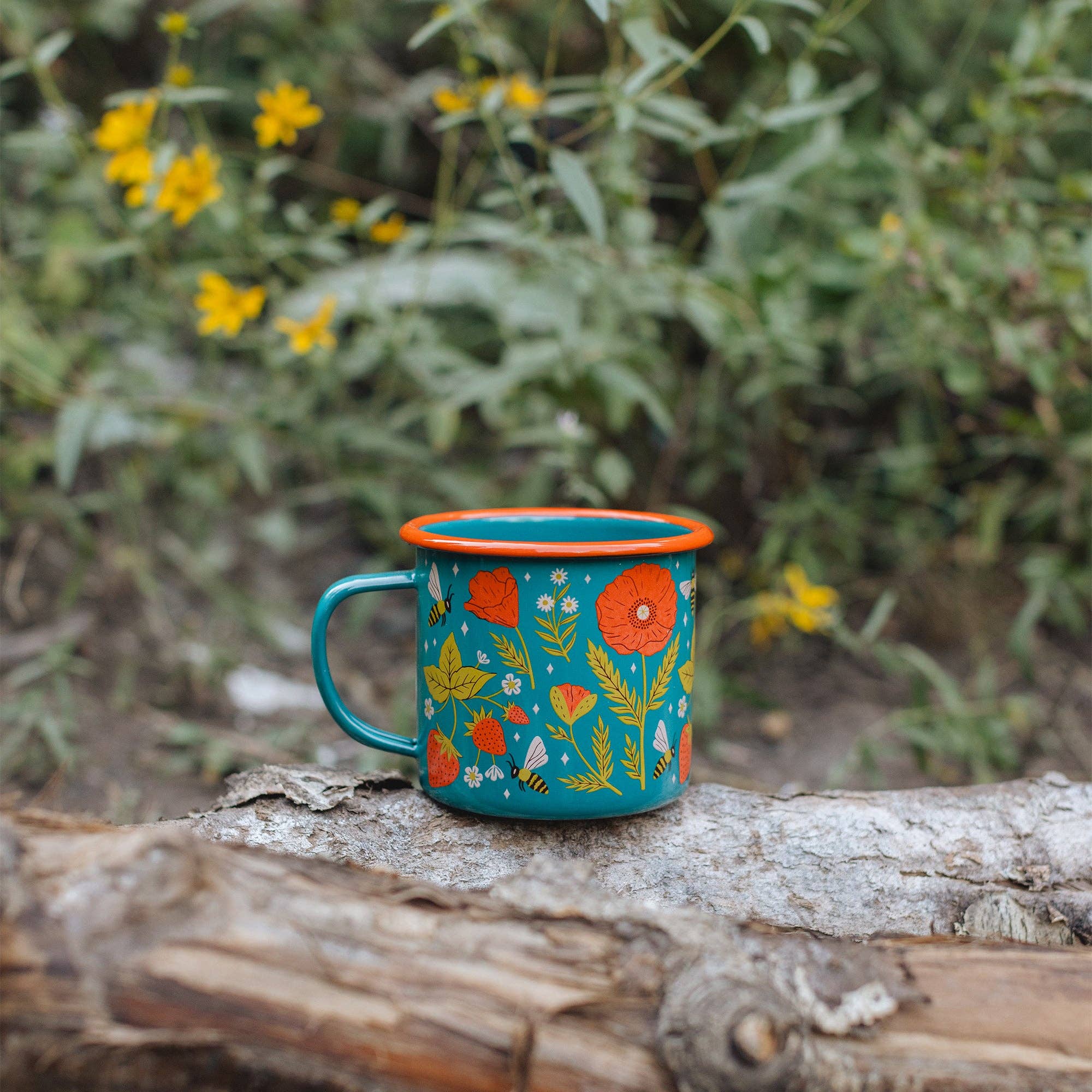 Enamel Coffee &amp; Camp Mug 16 Oz