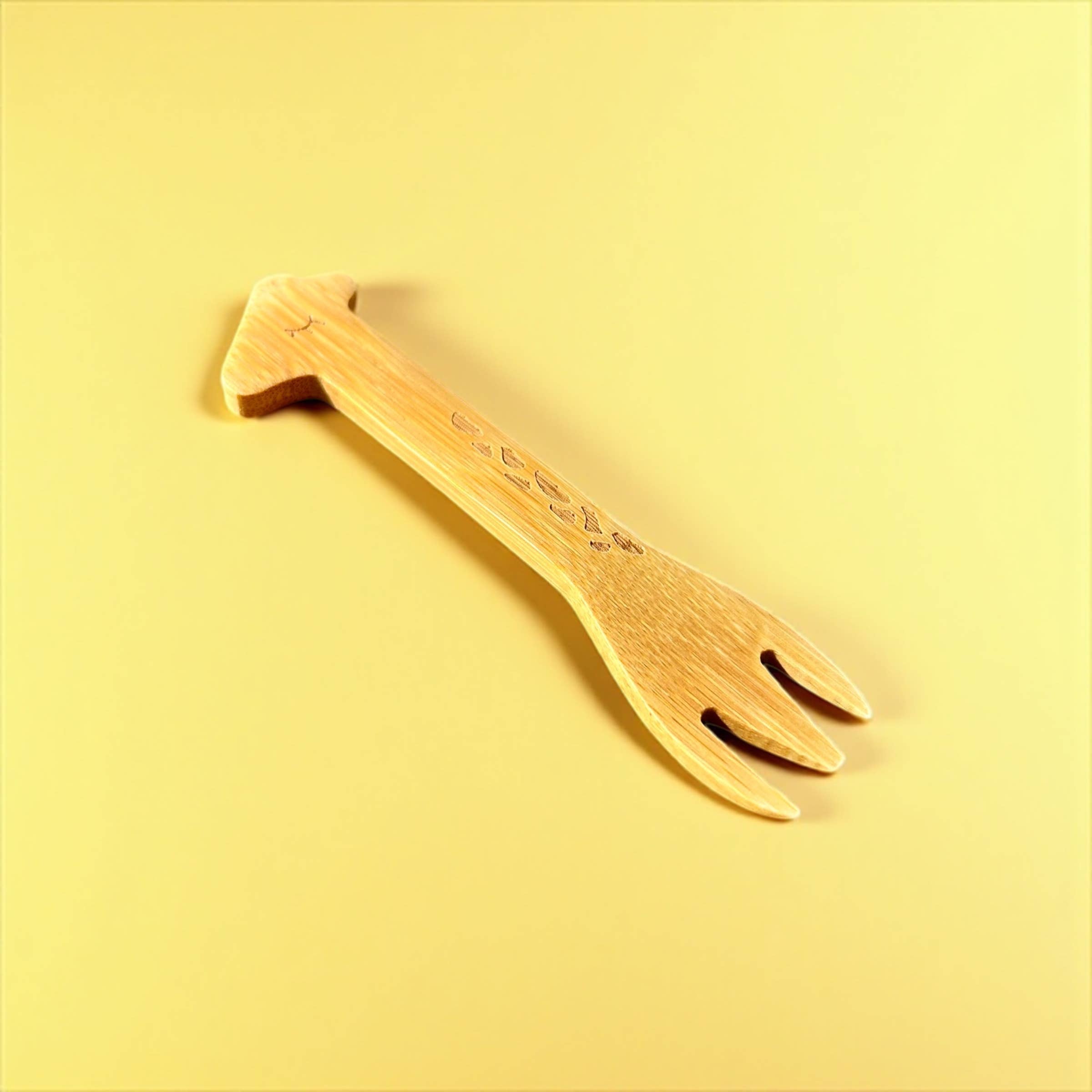 Bamboo Toddler Utensils: Animals