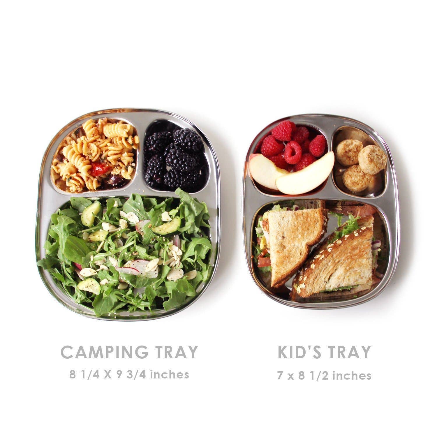 Camping Tray: Stainless Steel