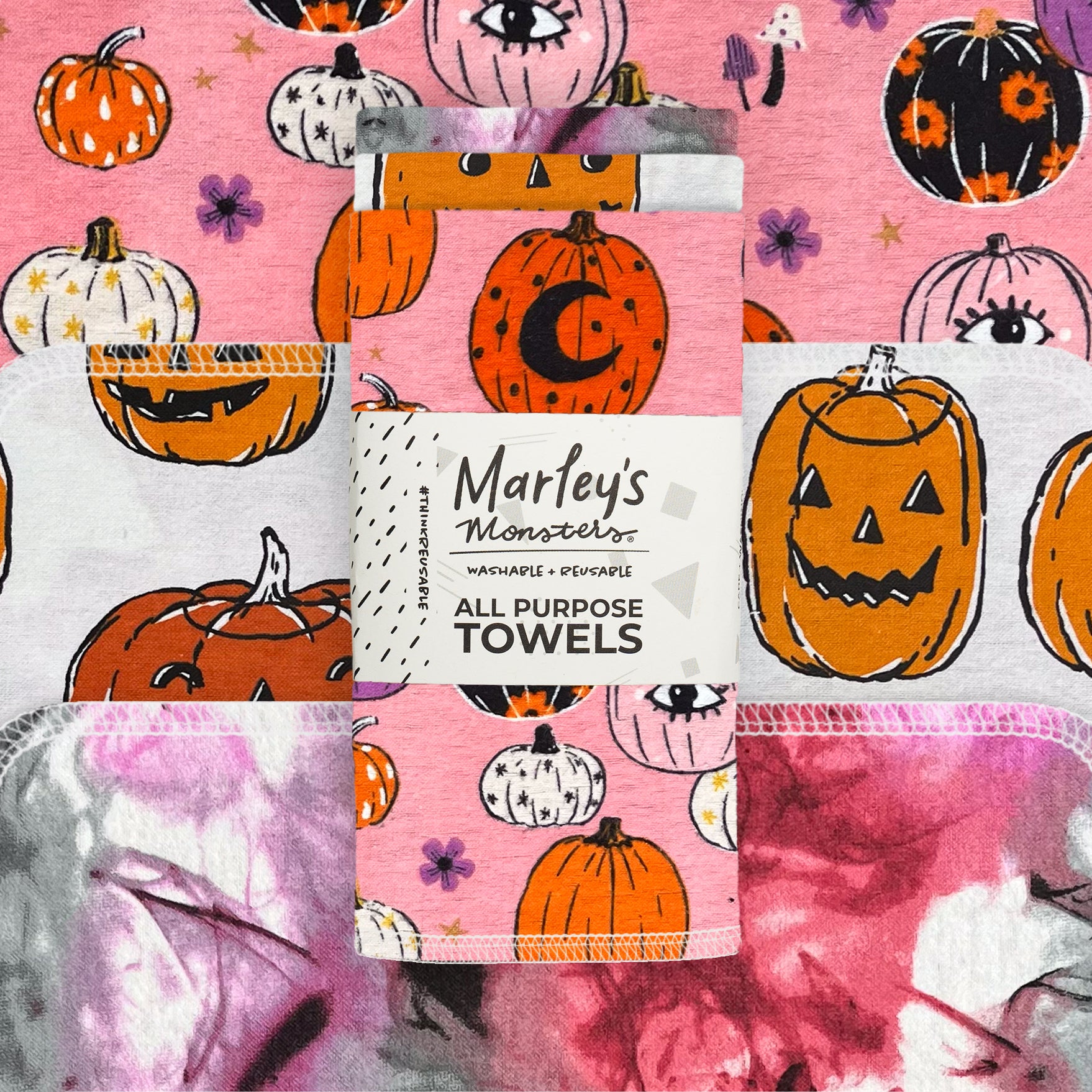 All-Purpose Towels: Pumpk-IN &amp; Smoke - 3 Count Pack