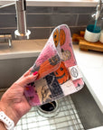 Scrap Felt Dish Cloth: Halloween Prints