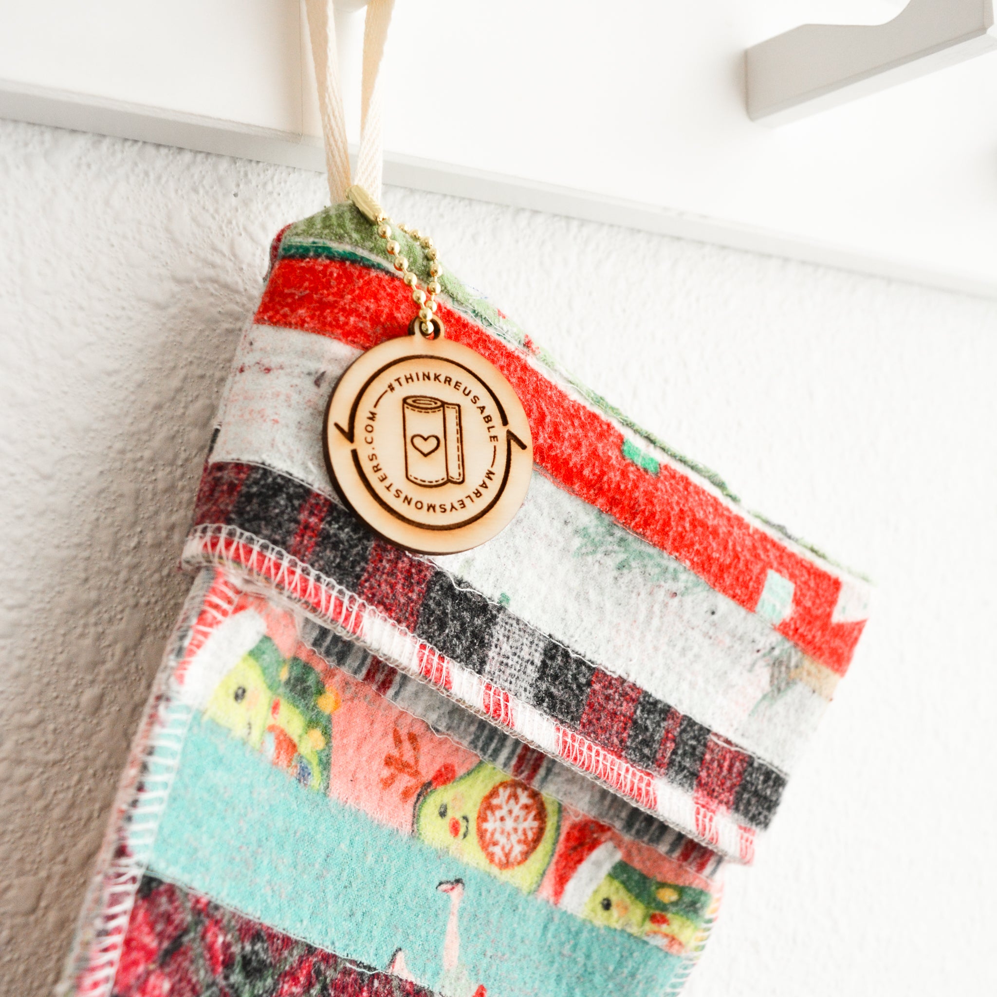 Scrap Felt Holiday Stocking