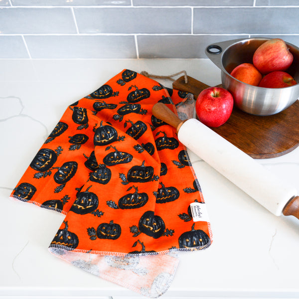 Kitchen Tea Towel: Halloween Prints