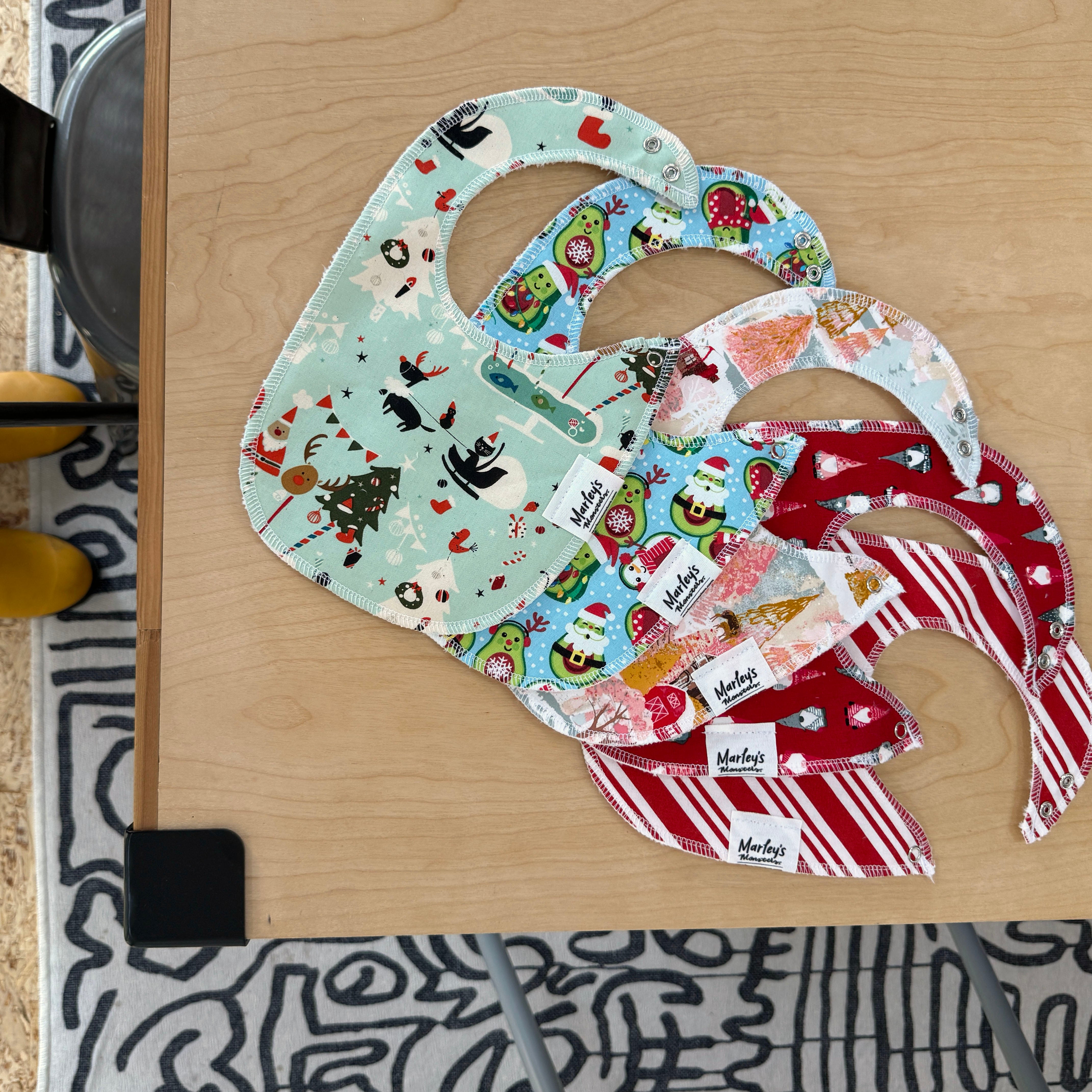 Baby Bib: Holiday Prints