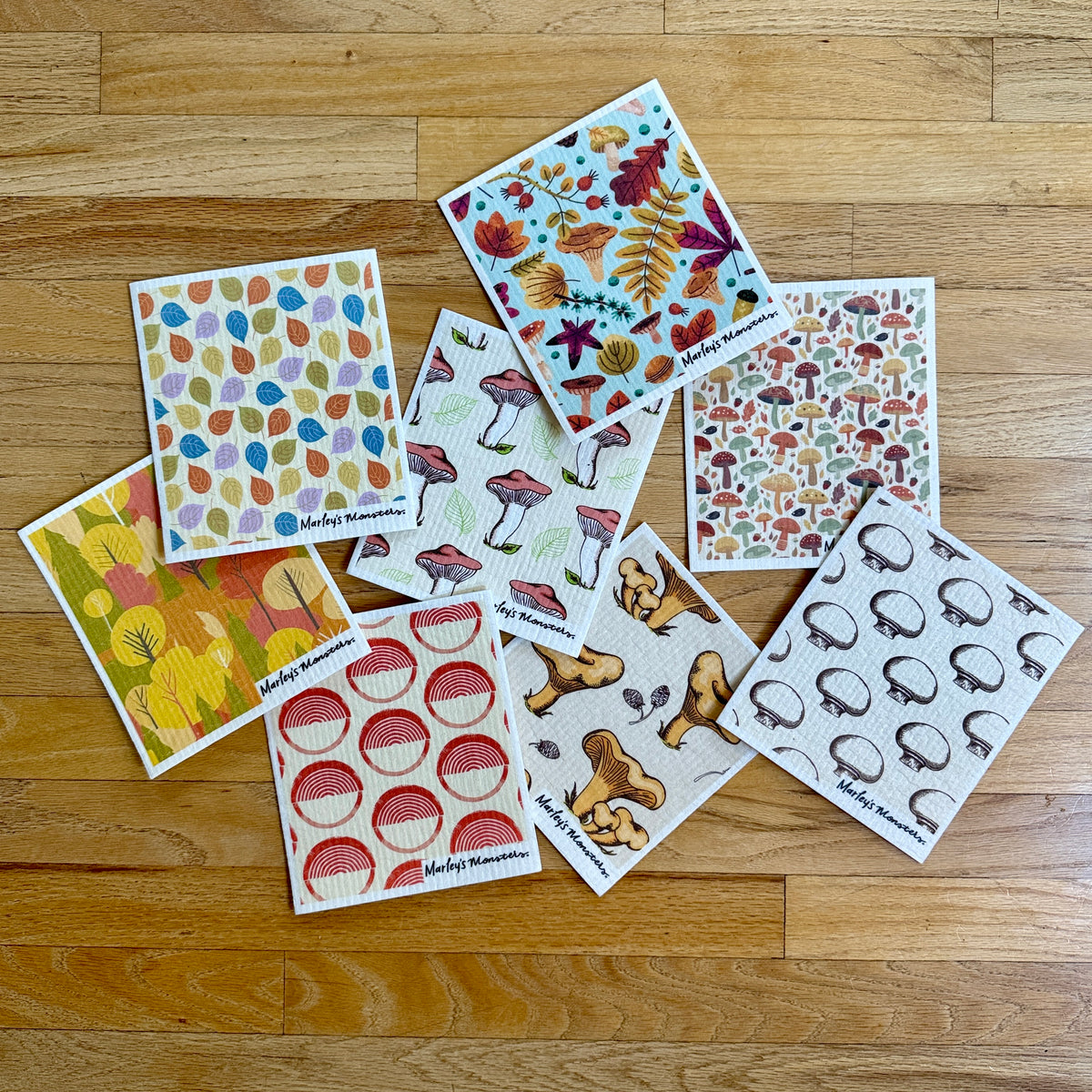 Swedish Dish Cloth: Fall Prints
