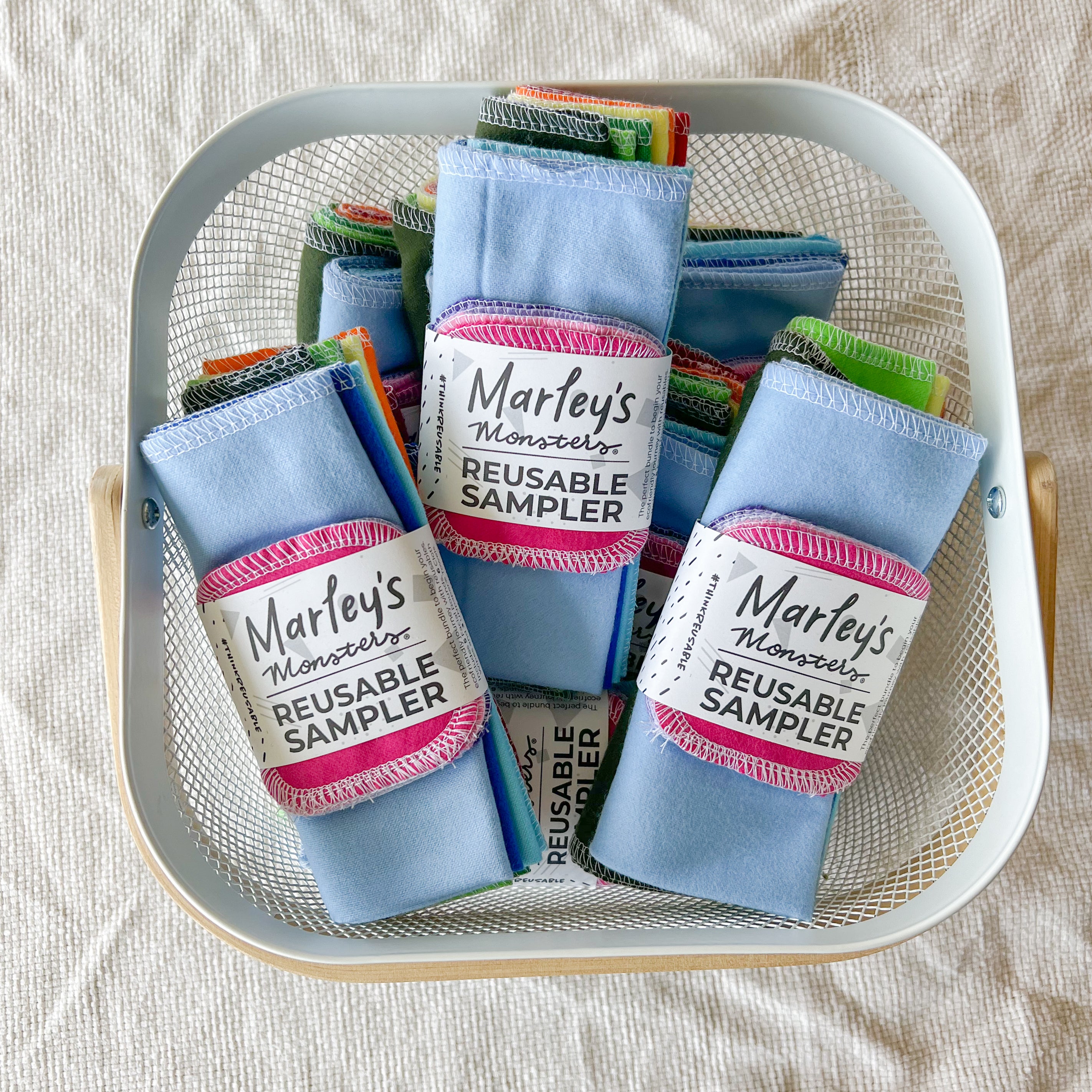 Sampler Cloth Reusable Cloth Sampler Set - Reusable Cloths | Marley's Monsters
