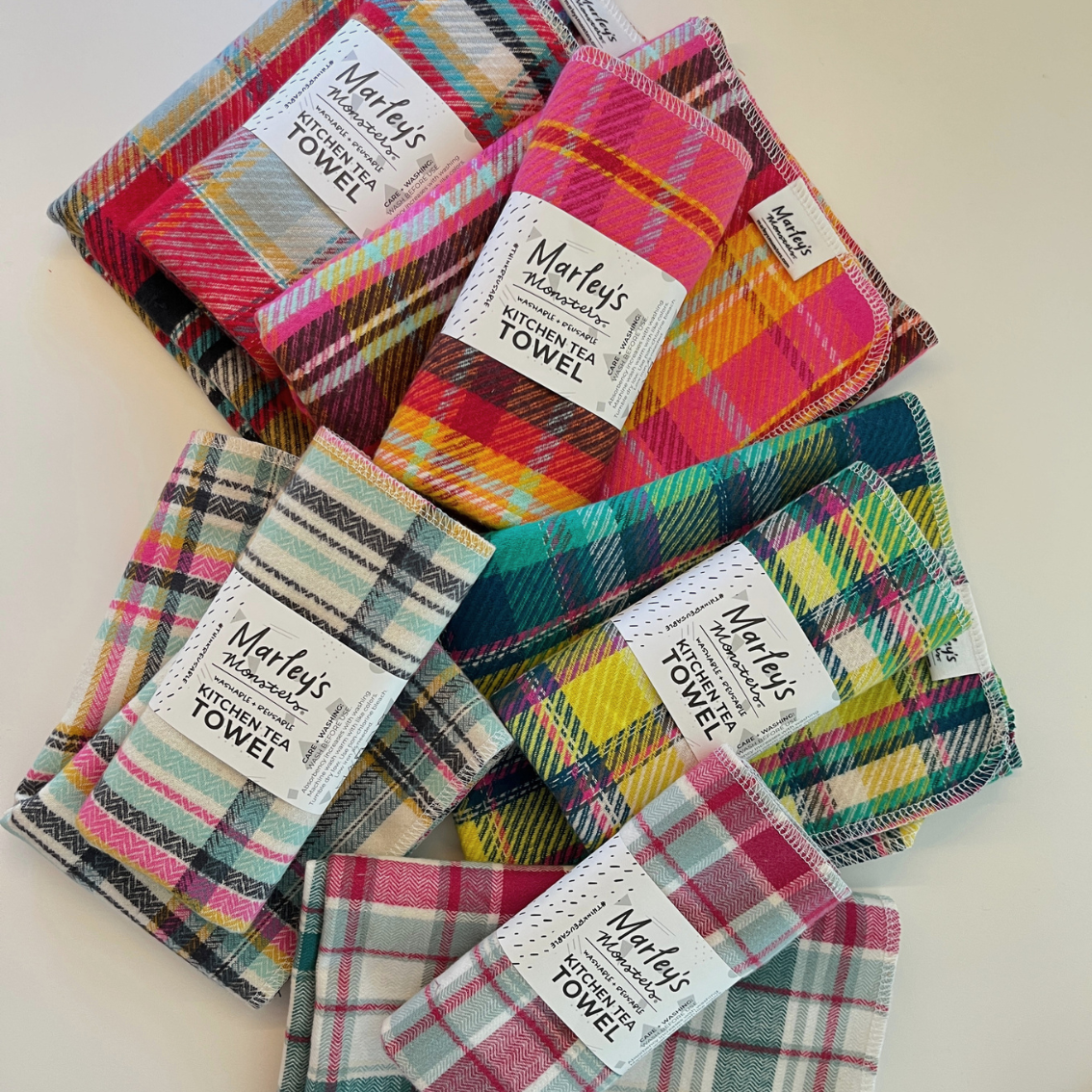Kitchen Tea Towel: Vibrant Plaids