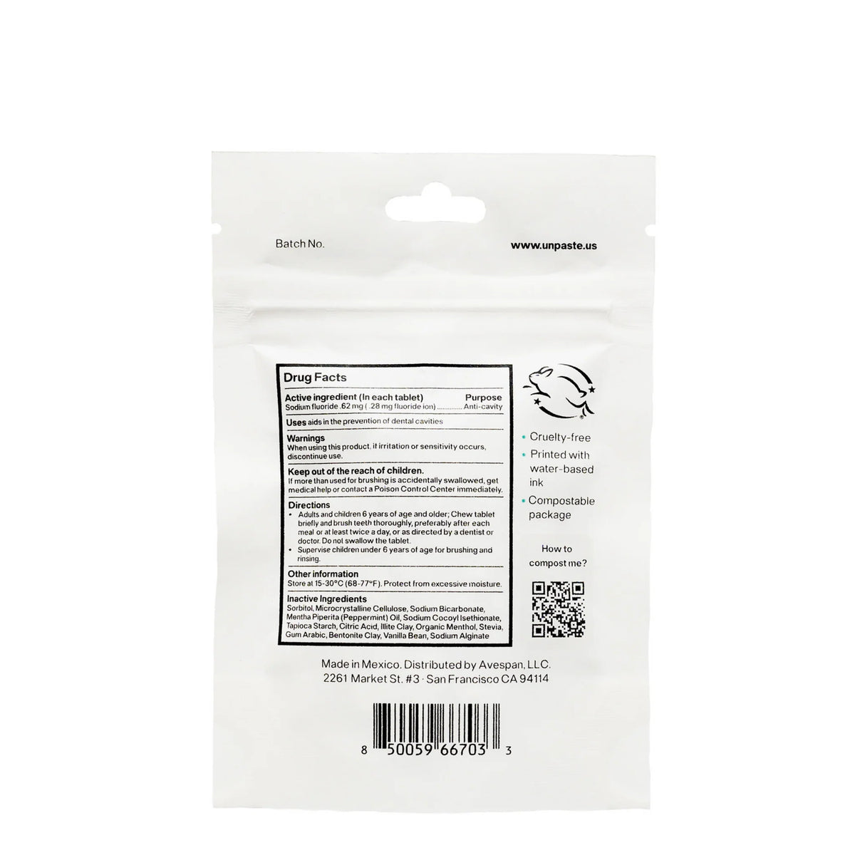 Unpaste Tooth Tabs