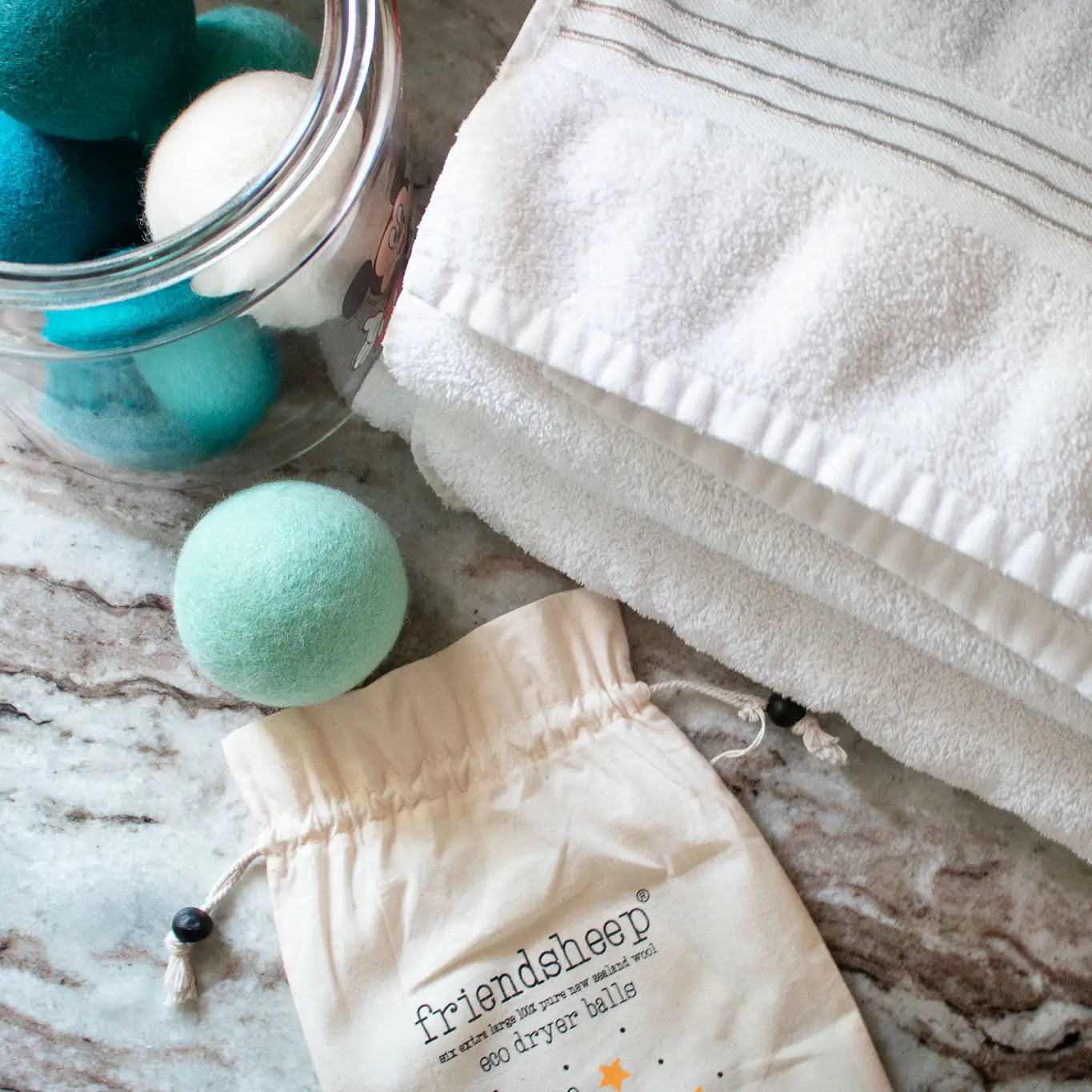 100% Pure Wool Dryer Balls: Friendsheep