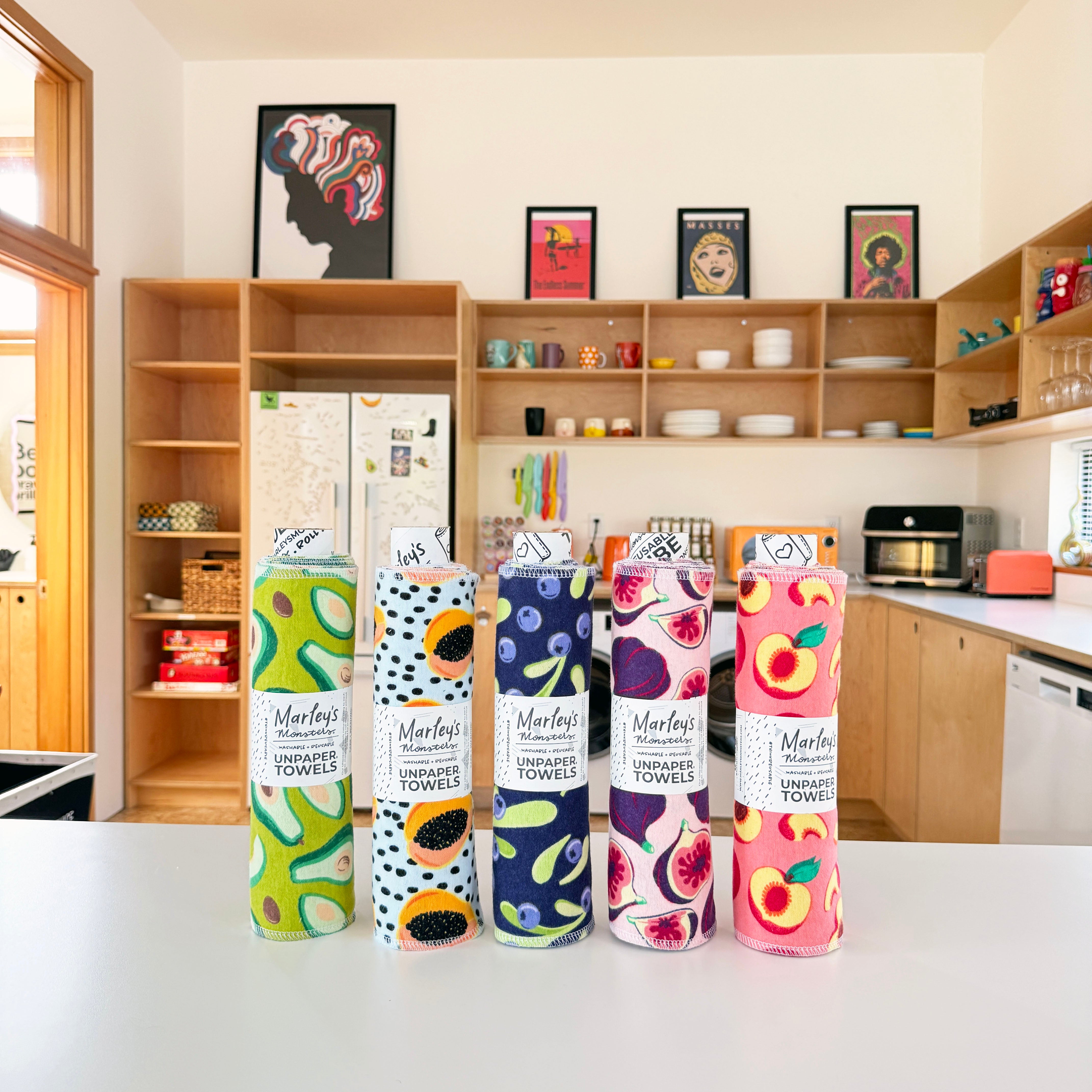 Reusable UNpaper® Towels: Spring Fruits